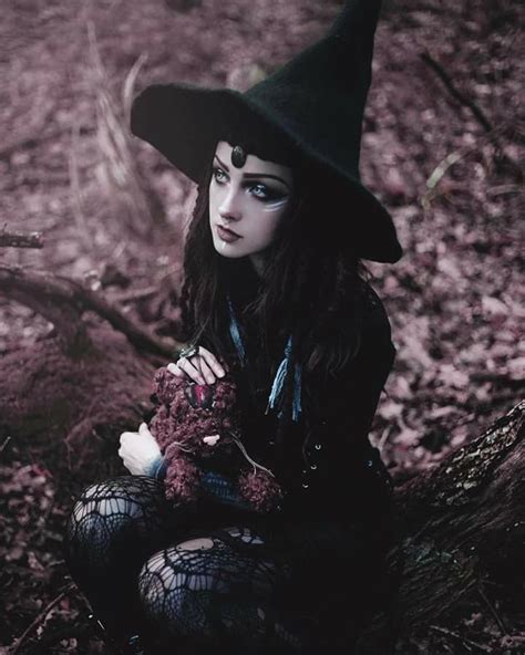 Magical Halloween gothic witch